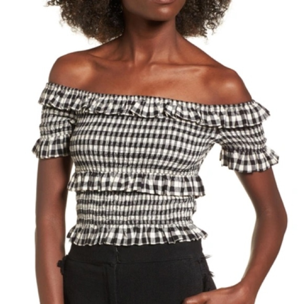 moon river off the shoulder top